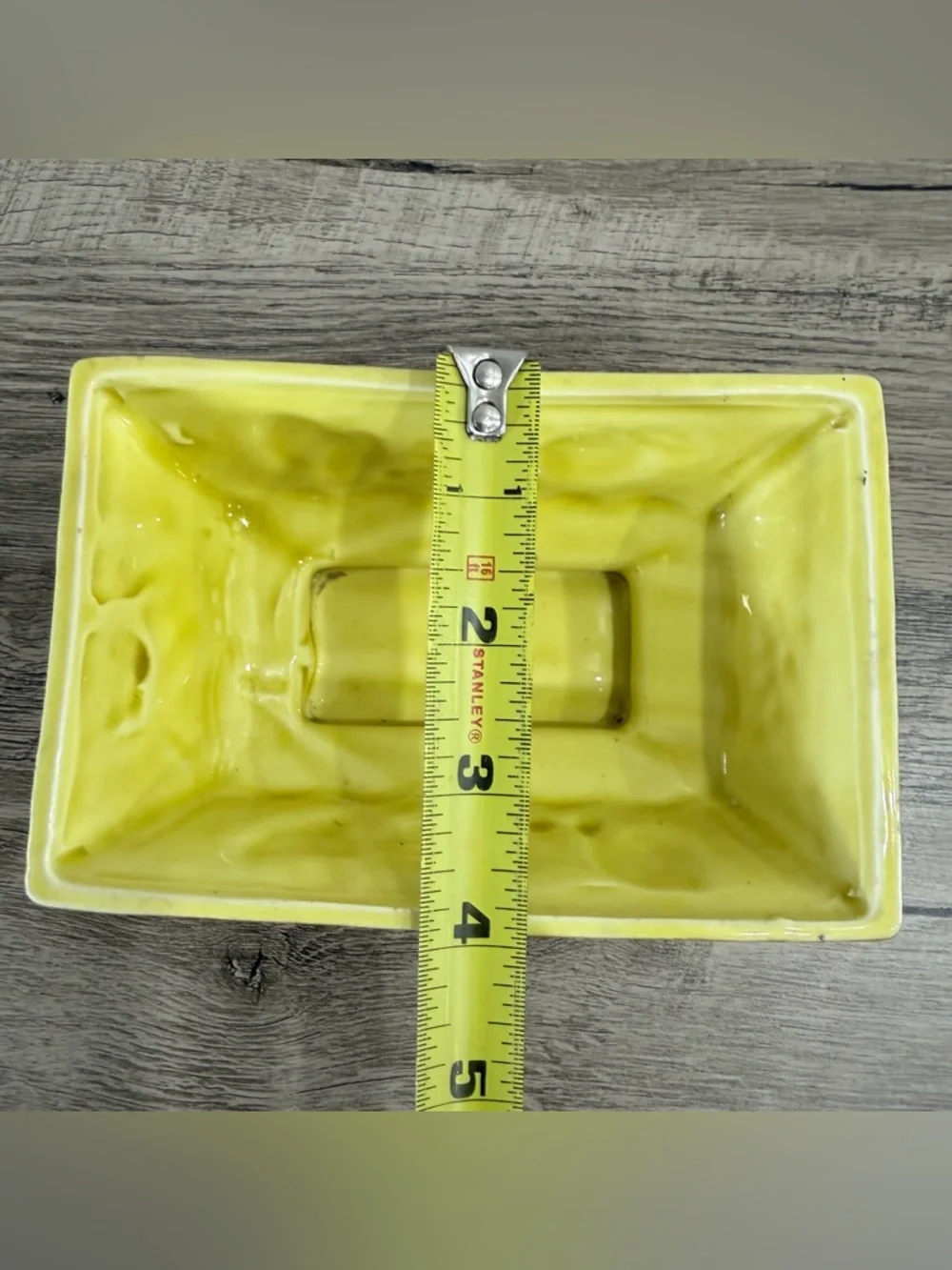 Vintage Relpo Spanish Gold 5736 3D Fruit Yellow Ceramic Pottery Planter 60’s